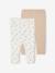 Lot de 2 leggings basic bébé BASICS BEIGE CLAIR IMPRIME 1 - vertbaudet enfant 