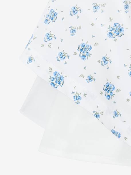 Robe de cérémonie motifs fleurs fille bleu imprimé+rose imprimé 6 - vertbaudet enfant 