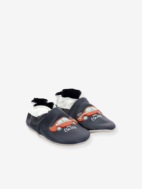 Chaussons cuir souple bébé Classicar ROBEEZ© marine 1 - vertbaudet enfant 