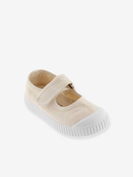 Ballerines enfant 1915 Mercedes Lona Tintada 136605 VICTORIA® beige+bleu jean+rose 1 - vertbaudet enfant 