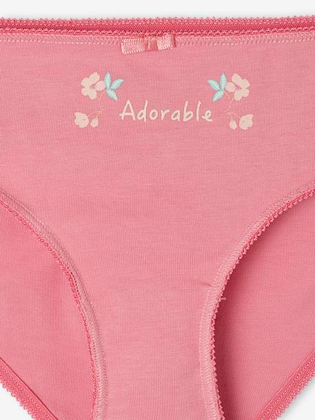 Lot de 4 culottes magnolia fille en coton bio pivoine 8 - vertbaudet enfant 