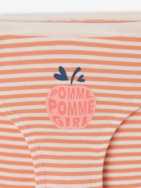 Lot de 7 culottes fruits d'été fille en coton bio corail 11 - vertbaudet enfant 