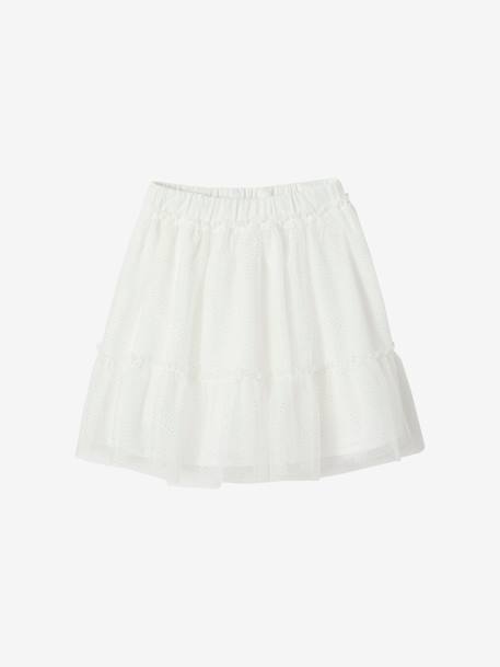 Fille-Jupon cérémonie en tulle pailleté fille