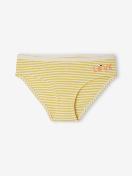 Lot de 7 culottes fruits d'été fille en coton bio corail 7 - vertbaudet enfant 