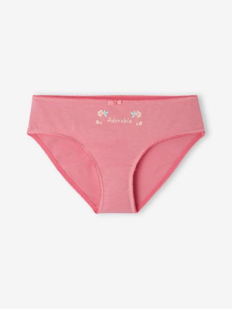 Lot de 4 culottes magnolia fille en coton bio pivoine 4 - vertbaudet enfant 