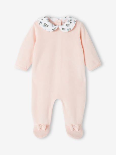 Lot de 2 dors-bien bébé en velours rose pâle 2 - vertbaudet enfant 