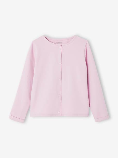 Ensemble robe + cardigan fille bleu océan - robe imprimée fle+ivoire imprimé+mauve+vert émeraude 17 - vertbaudet enfant 