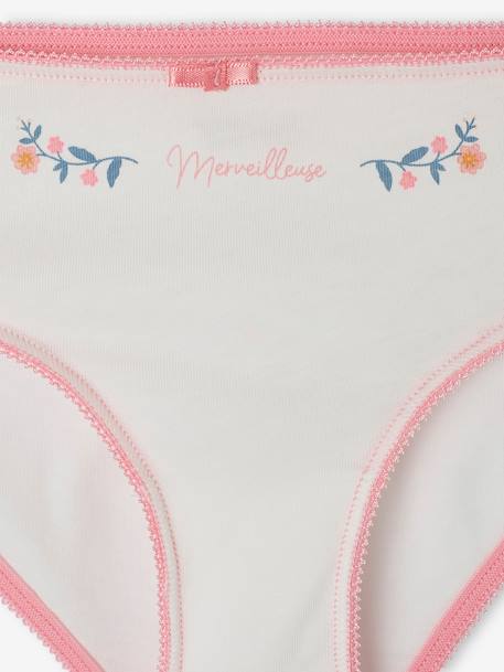 Lot de 4 culottes magnolia fille en coton bio pivoine 7 - vertbaudet enfant 