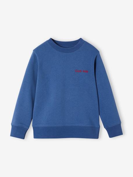 Sweat col rond personnalisable garçon bleu 1 - vertbaudet enfant 