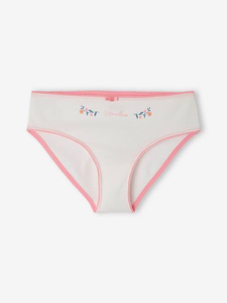 Lot de 4 culottes magnolia fille en coton bio pivoine 2 - vertbaudet enfant 