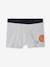 Lot de 5 boxers stretch basket garçon en coton bio gris chiné 3 - vertbaudet enfant 