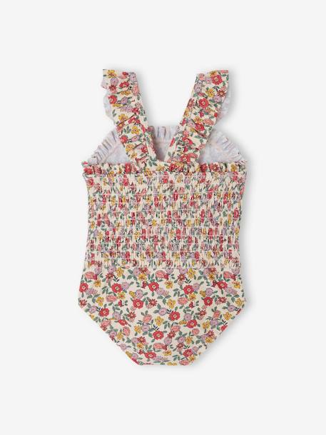 Maillot de bain 1 pièce bébé fille fleurs rose 2 - vertbaudet enfant 