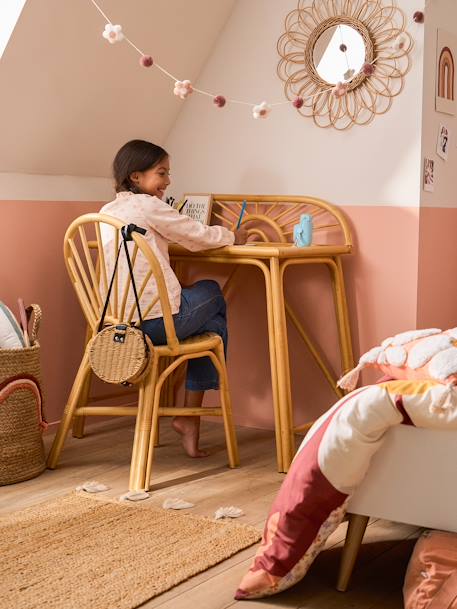 Bureau primaire en rotin Soleil bois 6 - vertbaudet enfant 