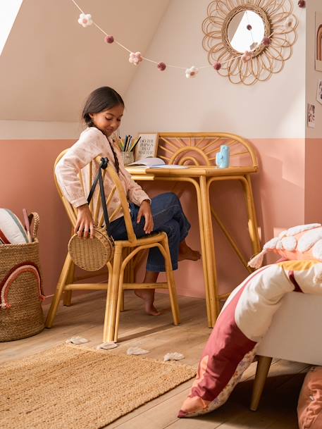 Bureau primaire en rotin Soleil bois 7 - vertbaudet enfant 