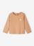 T-shirt bébé Basics manches longues caramel 1 - vertbaudet enfant 