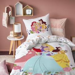 Linge de maison et décoration-Linge de lit enfant-Parure de lit enfant - DISNEY HOME - PRINCESSE BAL - 100% coton - 140x200cm