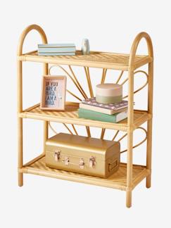 Chambre et rangement-Rangement-Etagère bibliothèque rotin 3 niveaux Fleur