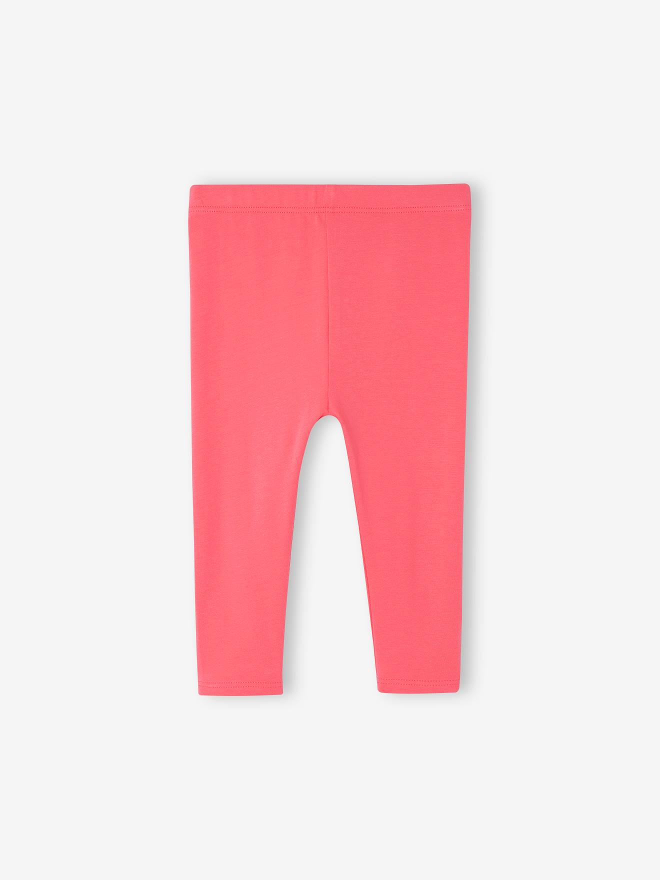 Lot de 2 leggings longs b b fille BASICS fuchsia