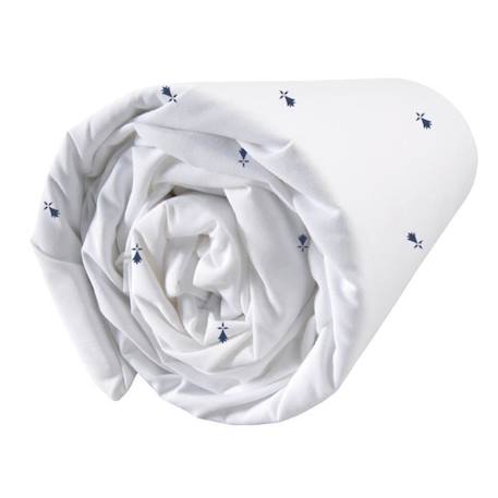 Drap-housse imprimé 100% coton Bretagne Gwenn Ha Du - Taille : 90x190 cm BLANC 2 - vertbaudet enfant 