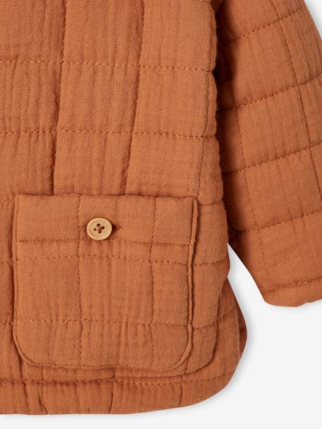 Veste matelassée bébé en gaze de coton rouille 5 - vertbaudet enfant 