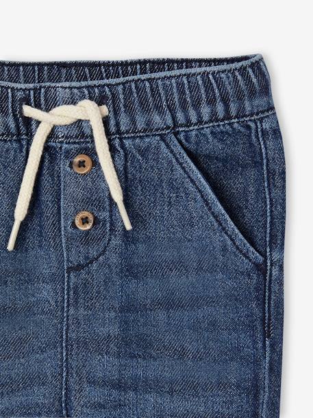 Pantalon en denim léger bébé denim bleached+denim brut 10 - vertbaudet enfant 