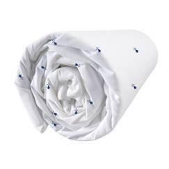 -Drap-housse imprimé 100% coton Bretagne BREIZH - Taille : 90x190 cm