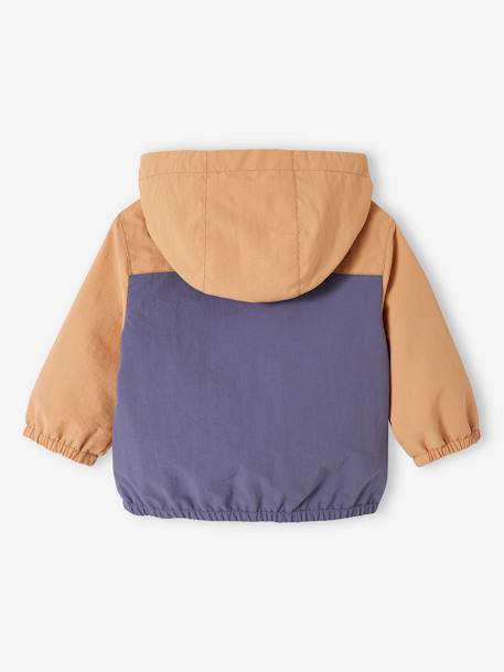 Blouson coupe-vent bébé garçon colorblock camel+vert d'eau 4 - vertbaudet enfant 