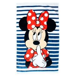 Linge de maison et décoration-Linge de bain-Drap de plage imprimé 100% coton - MINNIE SAIL - 70x120 cm - Bleu - DISNEY - Minnie