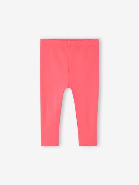 Lot de 2 leggings longs bébé fille BASICS écru+fuchsia+lot marine grisé 10 - vertbaudet enfant 