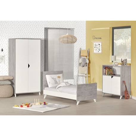 Lit bébé évolutif 140x70 - Little Big Bed en bois GRIS 5 - vertbaudet enfant 