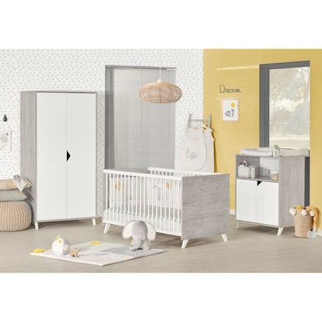 Lit bébé évolutif 140x70 - Little Big Bed en bois GRIS 4 - vertbaudet enfant 