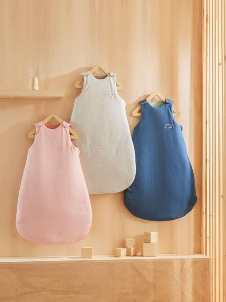 Gigoteuse sans manches essentiels ANNECY bleu chambray+gris chiné+rose 6 - vertbaudet enfant 