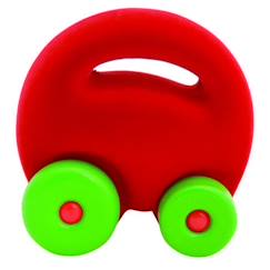 Jouet-Premier âge-Premières manipulations-Jouet d'activité Rubbabu - Voiture Mascotte Rouge pour Enfant de 12 mois et plus - Intérieur - Doux et résistant