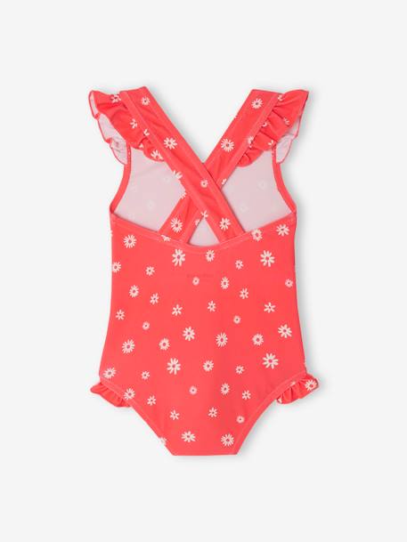 Maillot de bain 1 pièce bébé fille fleurs fuchsia 3 - vertbaudet enfant 