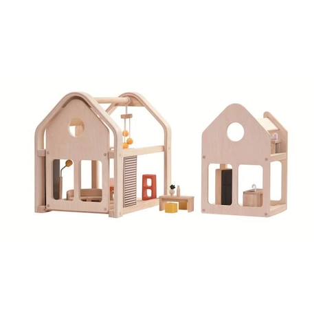 Maison 3 blocs modulables - PLAN TOYS - Enfant - Beige - A partir de 4 ans BEIGE 3 - vertbaudet enfant 