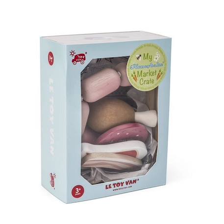 Cagette de viandes en bois - Le Toy Van - Le panier de viandes ROSE 3 - vertbaudet enfant 