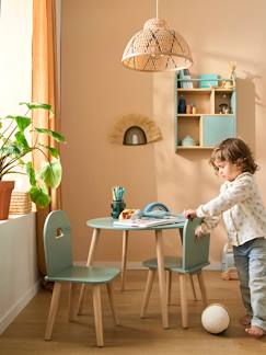 Jouet-Activités artistiques et musicales-Ensemble de chaises et table en bois ligne ARC-EN-CIEL