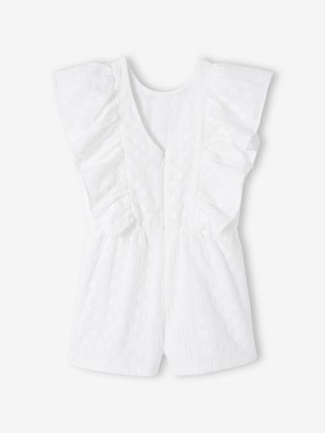 Combishort en broderie anglaise cérémonie fille écru 2 - vertbaudet enfant 