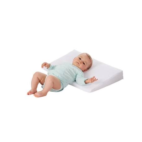 Plan Incliné Bébé 10° Éponge - Lit 70x140cm - Aide pour RGO - Déhoussable - Fabriqué En France - 0-24 mois Blanc BLANC 3 - vertbaudet enfant 