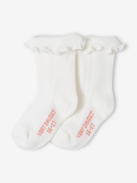 Ensemble cérémonie bloomer et chaussettes naissance rose 3 - vertbaudet enfant 