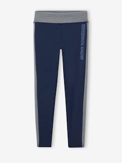 Legging de sport fille bandes côtes  - vertbaudet enfant