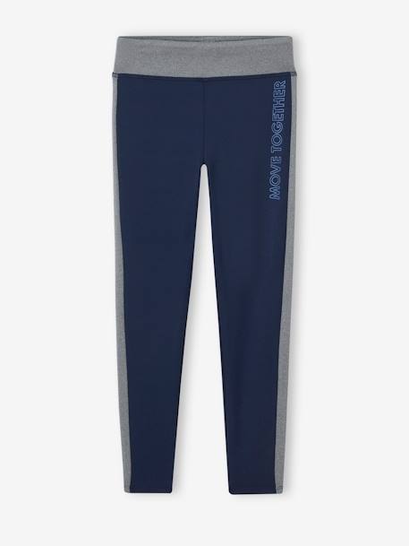 Fille-Pantalon-Legging de sport fille bandes côtes