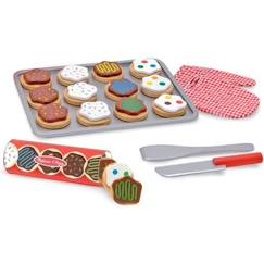 Jouet-Jeu en bois pour trancher et faire cuire des biscuits - MELISSA & DOUG - Mixte - A partir de 3 ans