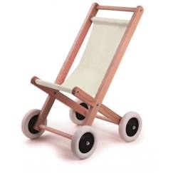 Jouet-Jeux de plein air-Véhicules enfant-Buggy en bois et tissu naturel - Egmont Toys - A partir de 3 ans - Mixte