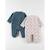 Set de 2 pyjamas dors-bien imprimé champignons en velours BEIGE 2 - vertbaudet enfant 