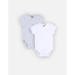 Bébé-Body-Set de 2 bodys croisés à manches courtes