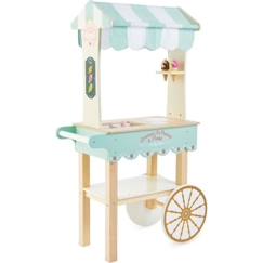 Jouet-Jeux d'imitation-Chariot à glaces - Le Toy Van - LABEL TOUR - Pour enfant - Bleu et beige