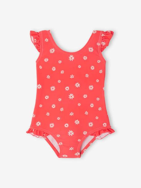 Maillot de bain 1 pièce bébé fille fleurs fuchsia 2 - vertbaudet enfant 