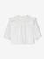 Blouse cérémonie brodée naissance manches longues blanc 2 - vertbaudet enfant 