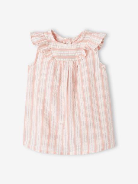 Robe rayée en seersucker naissance rose 6 - vertbaudet enfant 